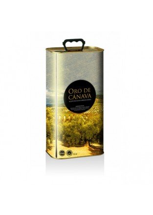 Oro de Cánava. Aceite de oliva picual, Caja de 4 latas de 3 L