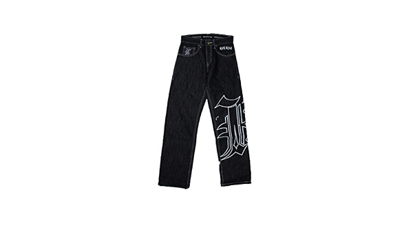 KALI KING Jeans Men KK Denim Black Casino 34x32 : Amazon.co.uk: Clothing