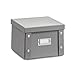 Produktbild Zeller 17596 Aufbewahrungsbox, Pappe, grau, ca. 21,5 x 20,5 x 15 cm