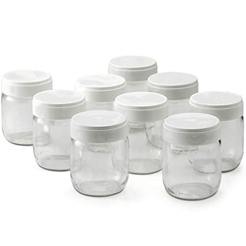 lagrange 430301 Lot de 9 pots yaourt, 0.185 liters