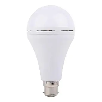 RSCT 9 Watt Inverter LED Bulb Light Rechargeable Emergency , AC/DC Bulb Color White, B22 Base , 1pc