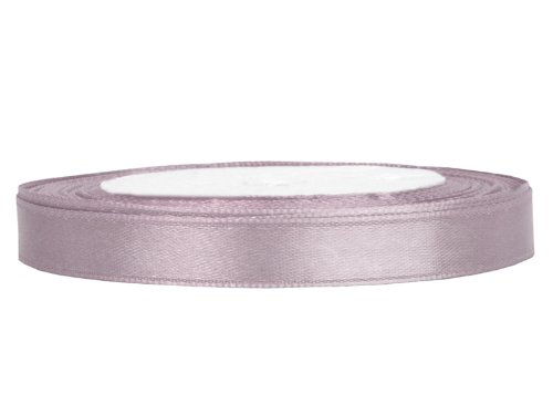 Satin Dekoband 25 m auf einer Rolle 6 mm breit Hochzeit Geschenk Einladung (dunkles puderrosa)