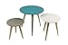 Produktbild Beauty.Scouts Beistelltisch Naima Konsolentisch 3er Set MDF Weiß Grau Türkis Shabby Chic Used Look Prime