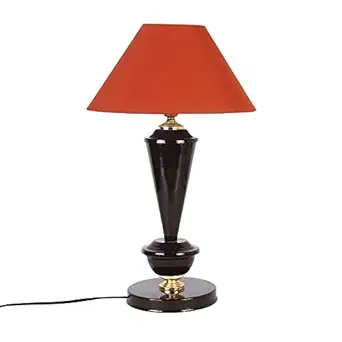 Kinora KIN-LS-065 Conical Shade Designer Table Lamp (Orange)