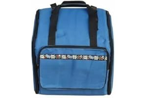 KINDPACK Steirische Harmonika Tasche Rucksack Edelweiss-Deluxe-PRO Türkis für 4-reihige Harmonikas