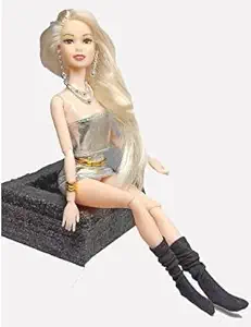 FLIPBOAT Fully Multi Foldable Silver Barbie Doll with Bendable Hands & Legs Specially for All Little Princess (Silver)