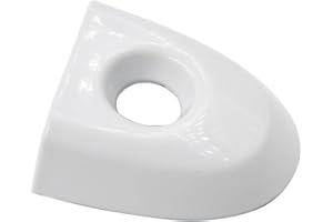 VHEUHZ Coperchio serratura porta conducente con foro chiave compatibile con Nissan Juke & Micra 806441KK0D (bianco)