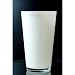 Produktbild Konische Vase SALLY aus Glas, weiß, 22 cm, Ø 13 cm - Blumenvase / Tischvase - INNA Glas