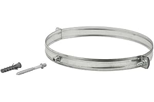 UTILFER Collare Fascetta Murale Acciaio Inox - Canne Fumarie - 200