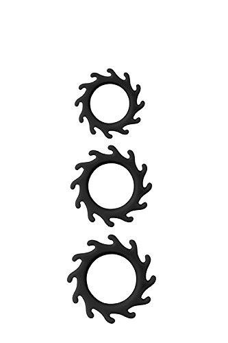 Preisvergleich Produktbild Dream Toys schwarz Menzstuff Kreissäge, Cock Ring Set