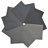 【Juego simple del papel de lija】Este juego tiene 10 hojas de lija, incluye 5 granos usuales de 240, 600, 1000, 1500, 2000 cada dos. Un kit de lija muy práctica, sin accesorios superfluos.