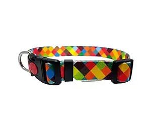 PawCloud Printed Dog Collar - Large, Multicolor