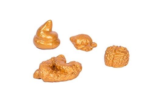 Das goldene Stück Scheiße No.2, geschmeidiger Haufen, goldene Scheisse, goldener Scheißhaufen, Kacke in gold ! Briefbeschwerer, Auszeichnung, etc., Handarbeit ! inkl. kostenlosem Aufbewahrungsbeutel aus Samt (schwarz/gold) !! - 5