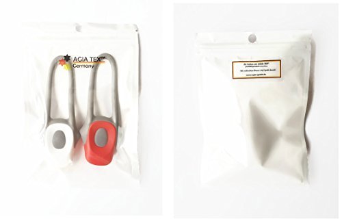 LED Fahrrad-Licht Set Abnehmbar Silikon Rad-Beleuchtung Lampe Leuchte Front- und Rücklicht für Kinder & Erwachsene (Weiß+Rot, je 1 Stück) - 8