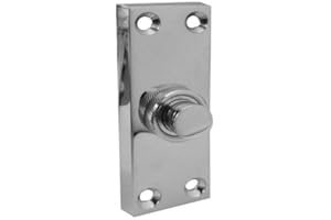 Frelan Hardware Polished Chrome Bell Push 80mm x 30mm JV18PC