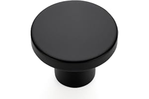 Ravinte 5 Stück Schrankknöpfe Schwarze Knöpfe für Schränke 30mm Küchenknöpfe Möbelknöpfe Schublade Schranktürknöpfe