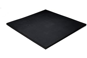 Pavimentos Arquiservi - Losetas de Caucho Reciclado para Suelo de Gimnasio 100x100x1 cm Negro - Unitario (1m²) - Antideslizante y Aislante - Ideal para Fitness, Yoga y Funcionales