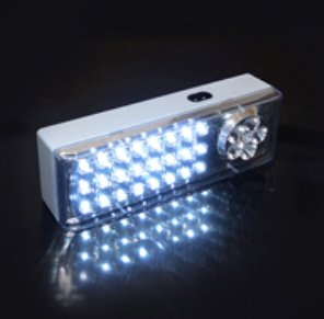 Blanko Notleuchte 24 und 6 LEDs inklusive Akku, 4 V, 1,2 Ah, 830B - 2