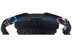 TRIS & TON Tris&Ton Fundas empuñaduras horizontal doble Modelo Love, empuñadura funda para silla de paseo cochecito carrito carro (Tris y Ton)