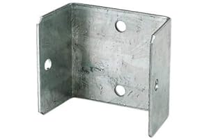 GENUEN® Fence Panel Clips/Trellis Clip Bracket Galvanised Panel Clip (Multi Sized Packs) (10, 50mm)