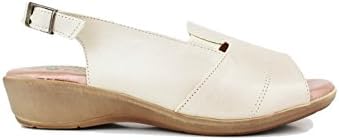 zapattu Miba - Sandalia de Piel Ancho Especial Platino - Platino, 41