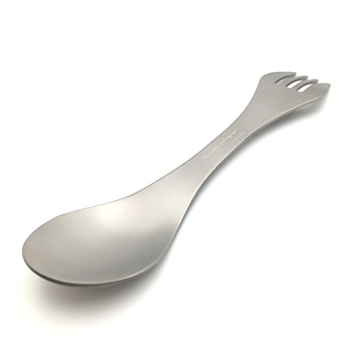 Boundless Voyage Faltbar Besteck Ultraleicht Titan Gabel Loffel Essstabchen und Spork zum Camping - 3