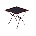 Produktbild Qiuoorsqurp Oxford Tuch Luftfahrt Aluminium Picknick Grill Tisch Freizeit, geeignet für alle Arten von Anwendungen im Freien (46 * 49 * 49cm) (Farbe : Rot)