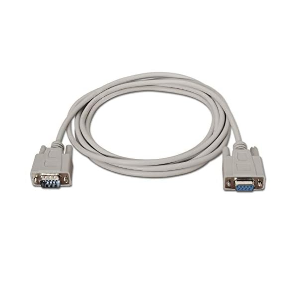 AISENS A112-0065 - Cable RS232 DE 1.8 m para Dispositivos de Comunicación equipados con Puerto Serie, Color Beige - Image 3
