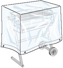 Preisvergleich Produktbild Wetterfeste Schutzhülle Grill Wetterschutzhülle Grill Abdeckhaube 45x80x80
