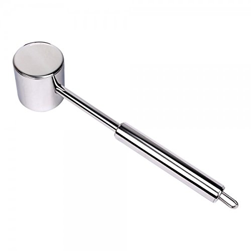 WELLGRO® Fleischklopfer 26 cm – Edelstahl 18/10 – Fleischhammer – Schnitzelklopfer – Steakhammer – Küchenhelfer - 2