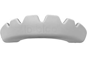 lobloo SLICK Paradenti Professionale Dual Density per sport ad Alto Contatto come MMA, Hockey, Calcio, Rugby. (Large +14yrs, Ivory)
