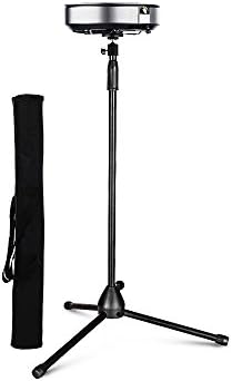 Projector Tripod Floor Stand Holder, Joyhero Portable Universal Lightweight Projector Mount with 360° Swivel Ball Head