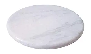 RBY Marble Chakla Roti Maker Rolling Board (9.5 Inch, White) Made in India