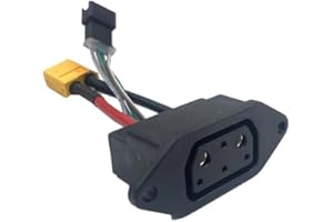 GÉNÉRIQUE Fit Super SOCO Lithium Battery Connector Charger Socket Line Circular Line for Super SOCO TC TS Tsx CU