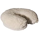 Massage Table FLEECE FACE REST COVER for Face Cradle Cushions: Adds 1” (2.5cm) Padding. Fits All Standard Headrest Pillows [Natural]