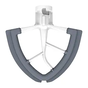 4.5/5 Quart Flex Edge Beater for Kitchenaid Stand Mixer, 4.5-5 QT Tilt-Head Flex Edge Beater Replacement Accessory with Flexible Silicone Edges Bowl Scraper