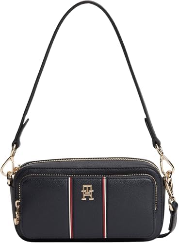 Tommy Hilfiger Th Daily Camera Bag Corp AW0AW18640 Crossover, BLU (Space Blue), taglia unica