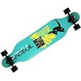IRIS Drop Through Long-Board - Maple Skateboard with Graphic Design - Complete Skateboard Cruiser for Cruising, Carving, Free-Style and Downhill, 42 Inch x 9.5 Inch (L*W)