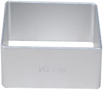 Wocuz Baking Cookie Cutter Aluminum Square Shape Cutter Cut Outs Mold for Party 10 Pcs