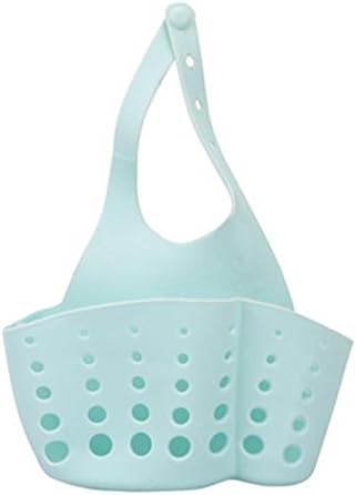 XCGB Sponge Cloth Rack Shelf Portable Home Kitchen Bag Basket Storage Tool Sink Rack,Blue