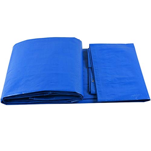 Preisvergleich Produktbild HJBH Hochwertiges PE-Kunststoffmaterial Sonnenschutz Regenstoffplane Wasserdichte Sonnencreme Baldachin Schattenstoffplane Autoplanung Durable (blau und weiß) Eine Vielzahl von Größen erhältlich