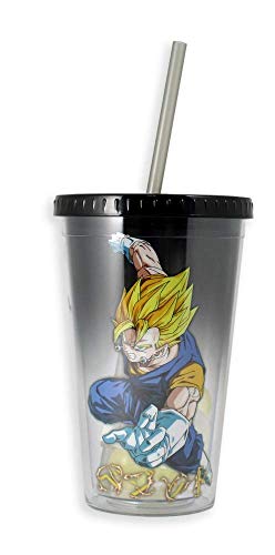 Dragon Ball Z Vegeta Travel Tumbler Cup With Earings Molded Ice Cubes 16 Oz Grey Colored Buy Online In Bahamas At Bahamas Desertcart Com Productid