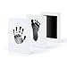 Produktbild yukang Baby Hand- und Fußabdrücke und Fußabdrücke Fotorahmen 12,5 * 8 cm Babyhand- und -fußdruckfreie Tinte, schwarz