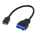 Es gibt noch keine offizielle Ver？ffentlichung der Spezifikationen für den USB 3.1-Header (zum Zeitpunkt der Ver？ffentlichung). Aber das erste Motherboard mit diesem ist das ASUS ROG MAXIMUS IX FORMULA, STRIX Z270I / Z270G usw. Das Kabel unterstützt nur usb3.1 / usb3. 0 Ger？t, es kann nicht bei USB 2.0 (480 Mbps) arbeiten