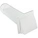 Produktbild Spares2go External Wall Vent Cowl Kit for Indesit Vented Tumble Dryers (White) by Spares2go