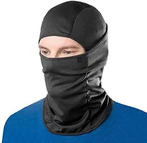 Trost Face Mask for Bike, Ski, Cycling, Running, Hiking - Protects from Wind, Sun, Dust - 4 Way Stretch (Black)