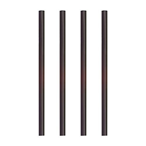 135 Trinkhalme für Cocktail Shake-Halme Ø 8 mm · 25 cm schwarz Strohhalme