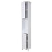 Produktbild Mendler Hochschrank HWC-C66, Badezimmer Badschrank Badregal, 196x32cm weiß
