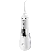 WaterPulse NPO WP-V500 Water Flosser Portable, Rechargeable, Massaged, Dental Prosthesis Care and Oral Shower White