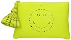 Clutches Anya Hindmarch georgiana Women - Leather (GEORGIANASMILEYTUMBLEDCALFNEONYELLOW)